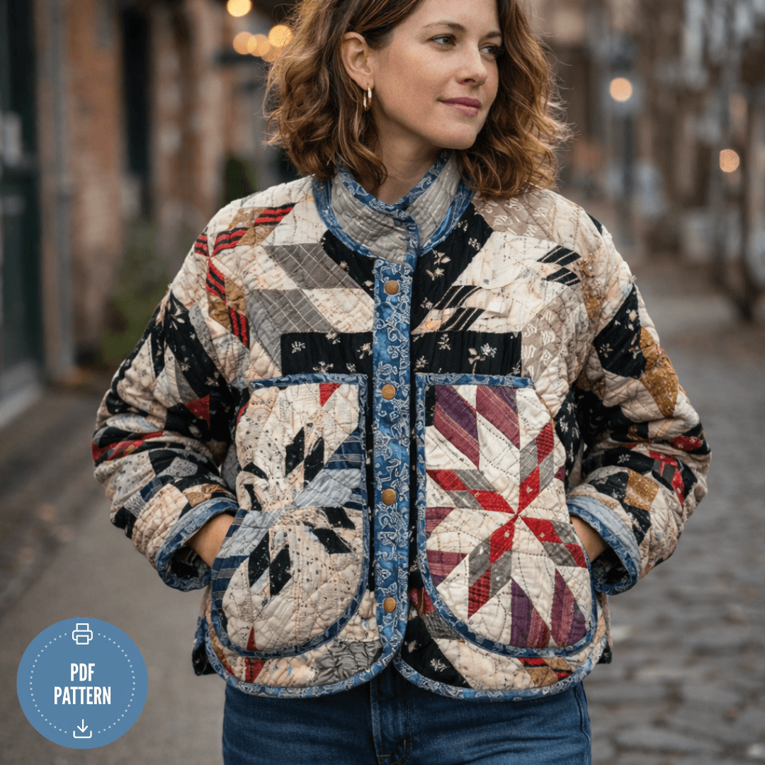 Jacket Sewing Pattern for Women, Sizes XS-4X, PDF Instant Download