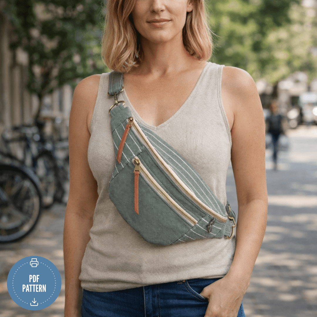 Fanny Pack Sewing Pattern PDF, Instant Download
