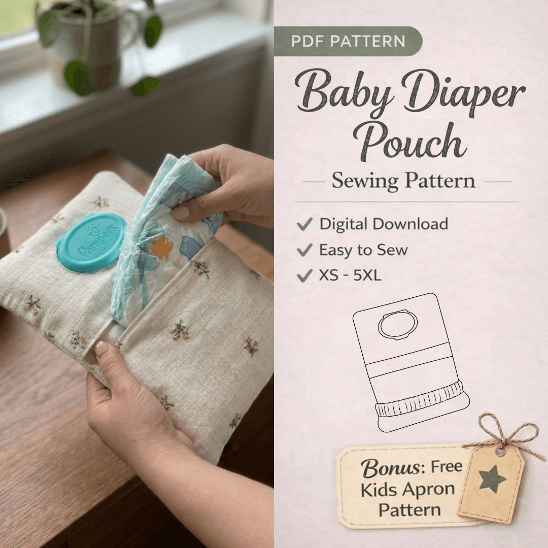 Diaper Pouch Sewing Pattern, Beginner Wipes And Dipes Tutorial
