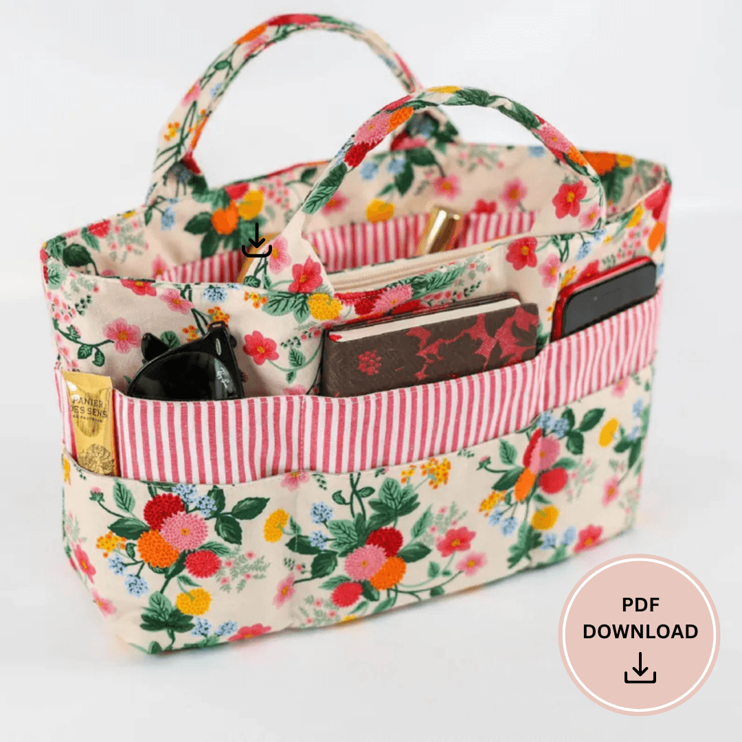 Organizer Bag Sewing Pattern, Instant Download PDF